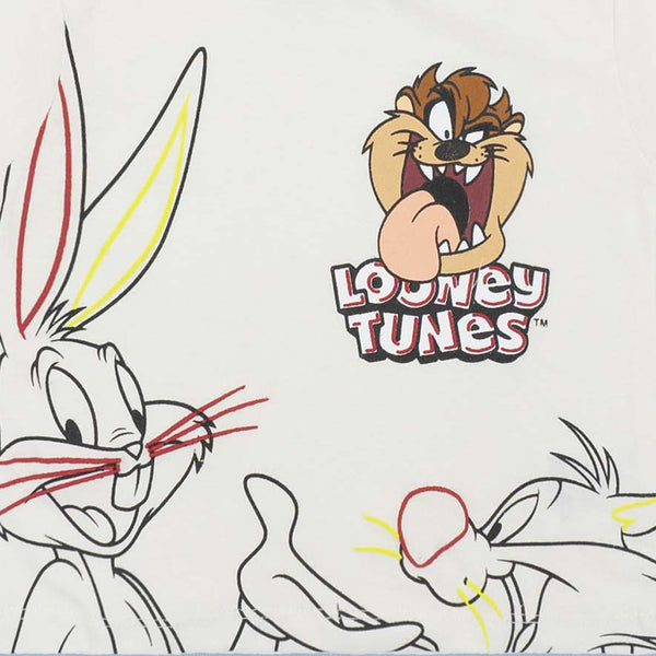 זוג חולצות Looney Tunes מנטה-קרם תינוקות בנים