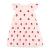 סט שמלות עם כיווץ בשרוול לבן-אפור-אפרסק תינוקות 12-18M