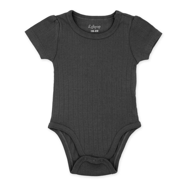 מארז 3 בגדי גוף שחור-מנטה-אפרסק תינוקות בנות 3-24M