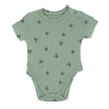 מארז 3 בגדי גוף חום-ירוק-כאמל בד ופל תינוקות בנים 3-24M