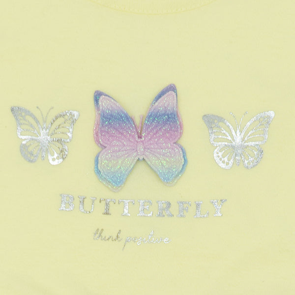 שמלה עם פאץ' פרפר Butterfly בנות