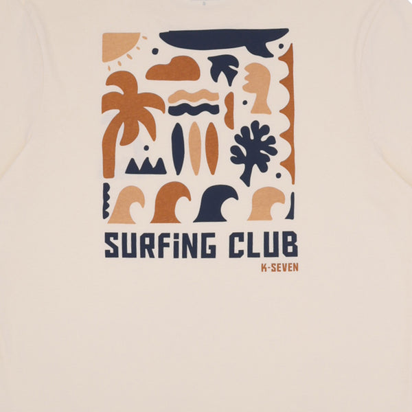 חולצה מודפסת דו צדדית Surfing Club גברים S-XXL