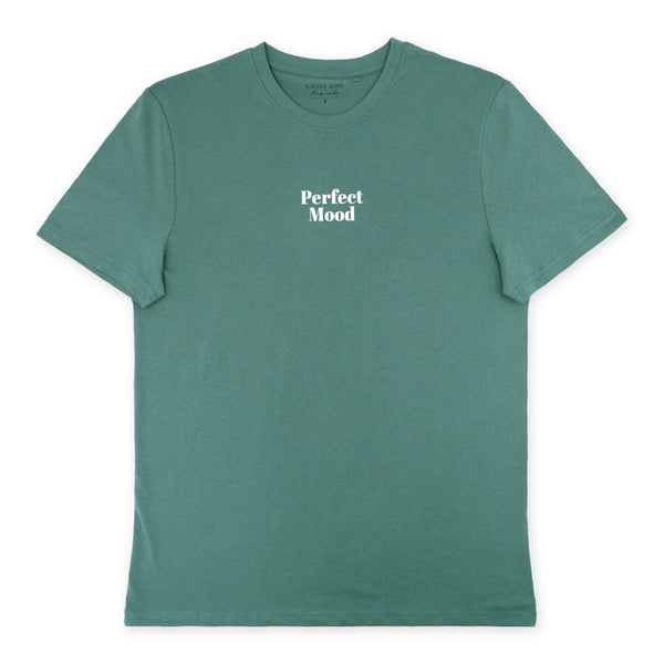 חולצה ירוקה מודפסת Perfect Mood גברים S-XXL