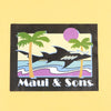 חולצה צהובה מודפסת Maui & Sons גברים S-XXXL