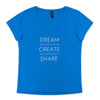 חולצה עם צווארון וי וגב ארוך Dream Create Share נשים 2-6
