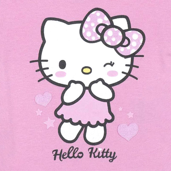 זוג בגדי גוף בהדפסי Hello Kitty תינוקות בנות