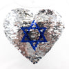 שמלת יום העצמאות דגל לב פאייטים בנות