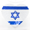 שמלת יום העצמאות דגל לב פאייטים בנות