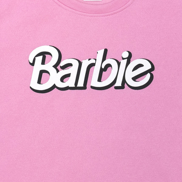 פיג'מת פוטר עם הדפס לוגו Barbie נשים