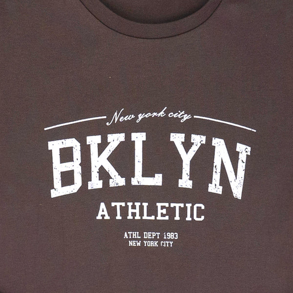 חולצה דקה BKLYN Athletic חומה נשים