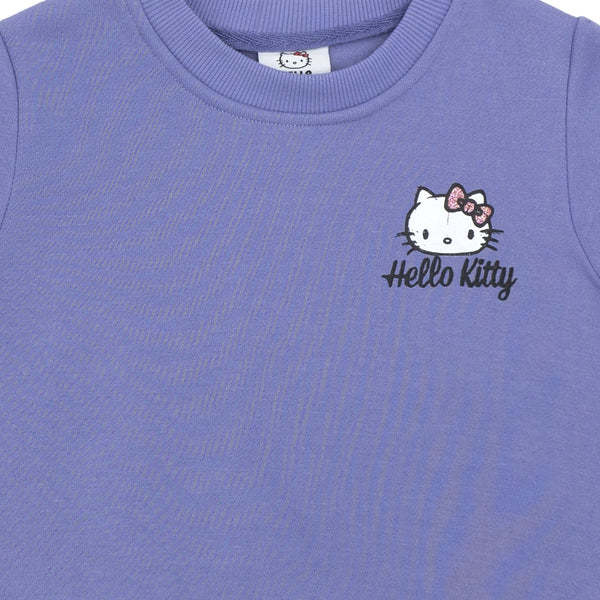 חליפת פוטר הדפס דו צדדי Hello Kitty בנות