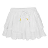 חצאית מינוטי לבנה עם רקמה מדורגת תינוקות ופעוטות 12-36M